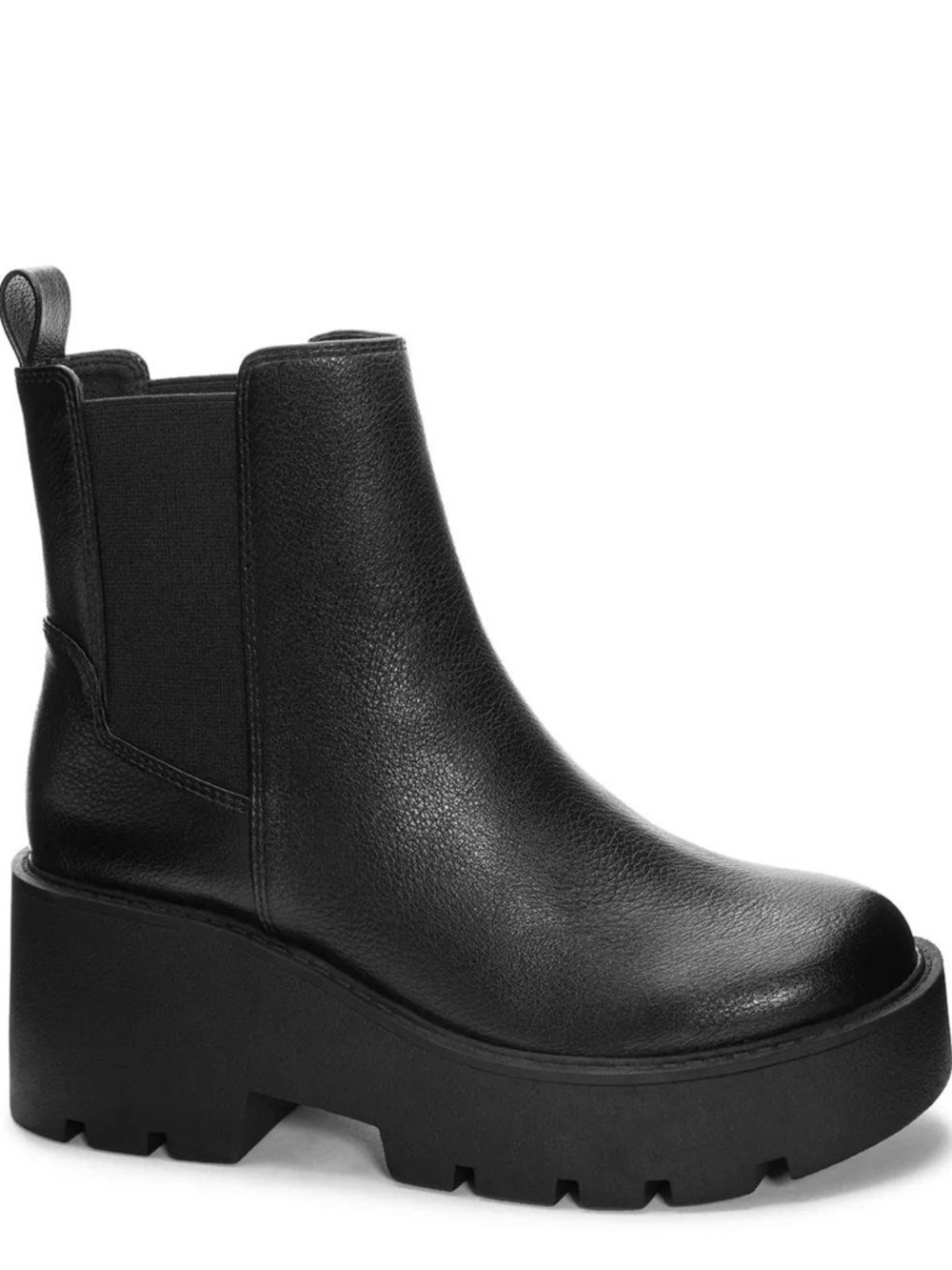 Dirty Laundry Black Platform Chelsea Boot